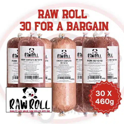 Raw Roll Complete 80:10:10 - 30 FOR a Bargain Variety Box