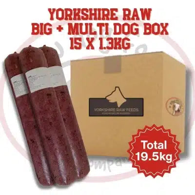 Yorkshire Raw Big + Multi Dog Box 1.3kg X 15